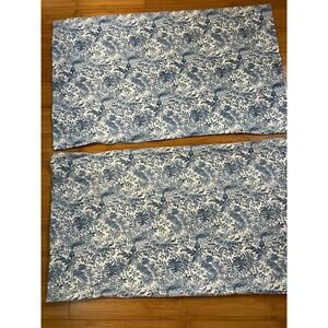 Lauren Ralph Lauren Standard Pillow Sham Duralee Ananya Blue Floral Blue A Pair
